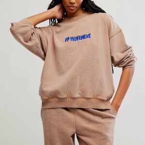 Free People All Star Embroidered Pullover